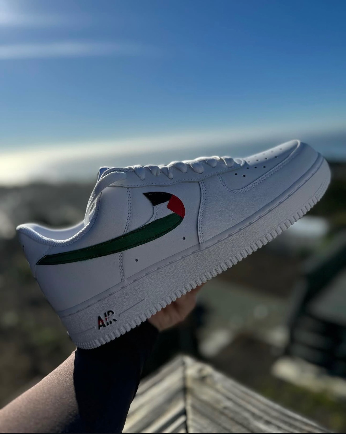 Palestine Heel Kuffiyeh AF1